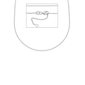 Collana Rolò Oro Bianco 18kt Filo 0,30