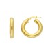 Orecchini Cerchi Bombati Oro Giallo 9kt 4mm