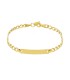 Bracciale Con Targhetta Oro Giallo 9kt