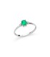 Anello Miluna Oro Bianco 18kt Smeraldo 0,32ct LID3647