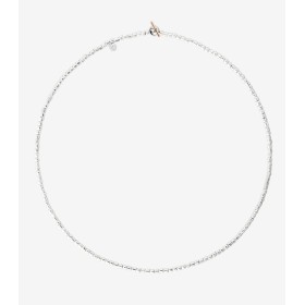 Collana Dodo Mini Granelli Argento