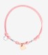 Bracciale Dodo Charm Mini Cuore Cordino Rosa