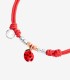 Bracciale Dodo Charm Mini Coccinella Cordino Rosso