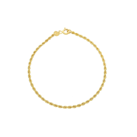 Bracciale Torchon Oro Giallo 9kt Sottile