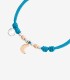 Bracciale Dodo Charm Mini Luna Cordino Azzurro