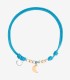 Bracciale Dodo Charm Mini Luna Cordino Azzurro