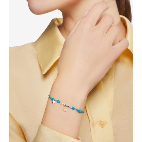 Bracciale Dodo Charm Mini Luna Cordino Azzurro