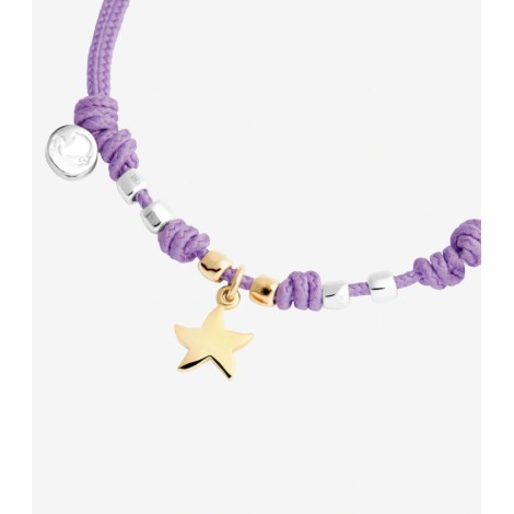 Bracciale Dodo Charm Mini Stella Cordino Lilla