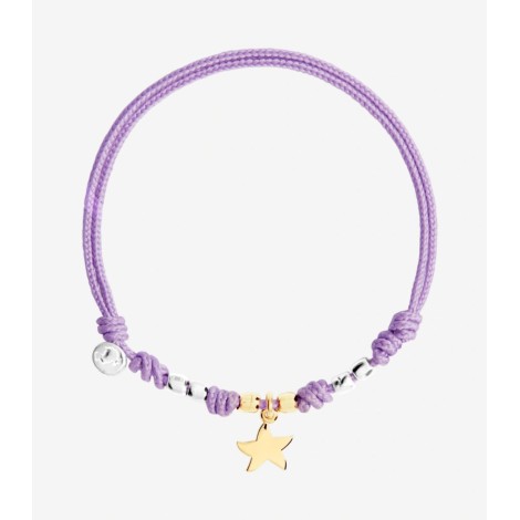 Bracciale Dodo Charm Mini Stella Cordino Lilla