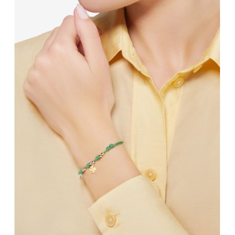 Bracciale Dodo Charm Mini Quadrifoglio Cordino Verde