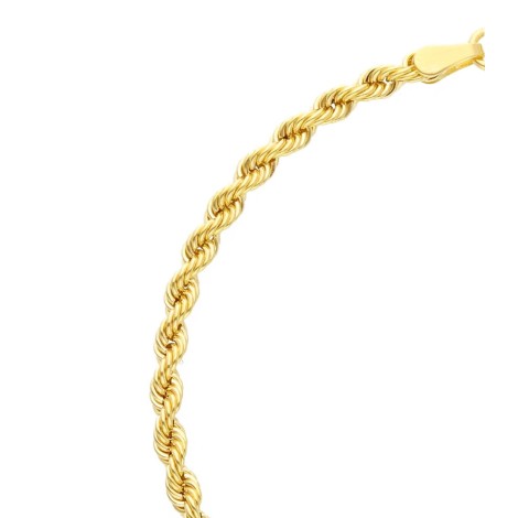 Bracciale Torchon Filo 0,50 Oro Giallo 9kt dettagli