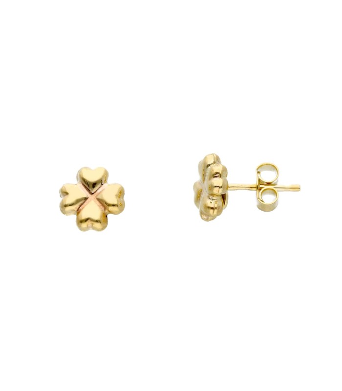 ORECCHINI IN ORO ROSA 18KT CON RUBINI | Sinopoli
