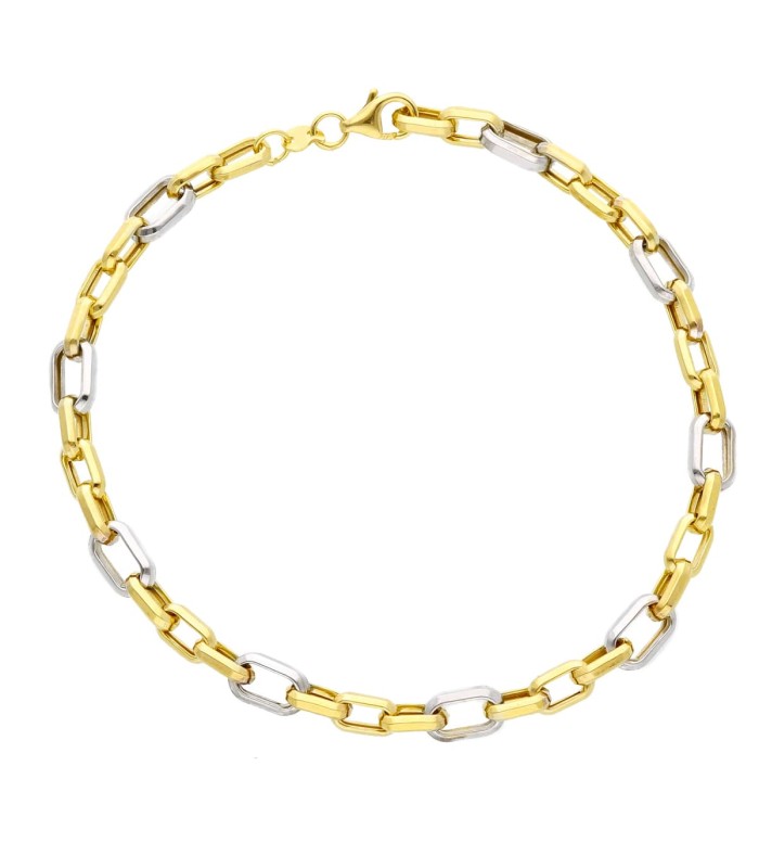 Set 3 Bracciali Quadrifoglio Nero E Oro - Catena Portafortuna 5 Foglie - Nuovi