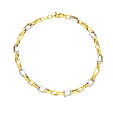 Bracciale Forzatina Oro Bicolore 9kt