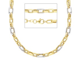 Collana forzatina Oro Bicolore 9kt