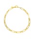 Bracciale Paper Clip Oro Giallo 9kt Alternato