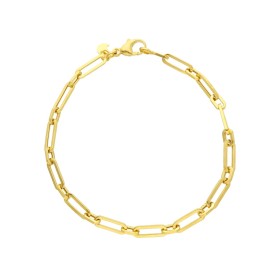 Bracciale Paper Clip Oro Giallo 9kt Alternato