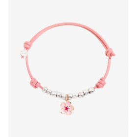 Bracciale Dodo Bambina Charm Fiore di Loto Rosa