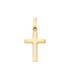 Ciondolo Croce Oro Giallo 9Kt Liscia