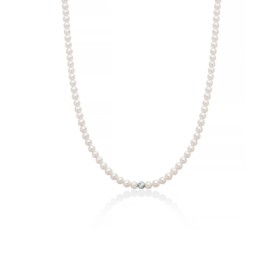 Collana Miluna Oro Bianco 9kt e Filo Di Perle PCL6535BX