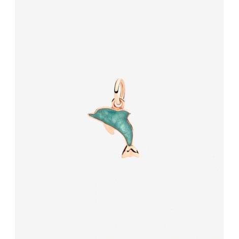 Ciondolo Dodo Delfino Smalto Ottanio