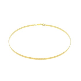 Collana Choker Rigida Argento Dorato