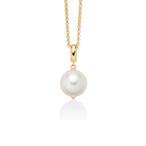 Collana Miluna Argento Dorato e Perla PCL6540G