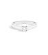 Anello Solitario 4 Punte Oro 18Kt Diamante Certificato