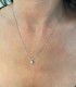 Collana Punto Luce Oro Bianco 18kt Diamante Certificato
