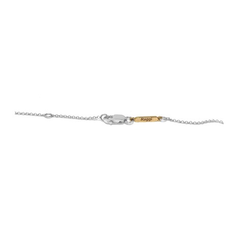 Collana Punto Luce Oro Bianco 18kt Diamante Certificato