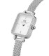 Orologio Daniel Wellington Quadro Mini Lumine Bezel Silver