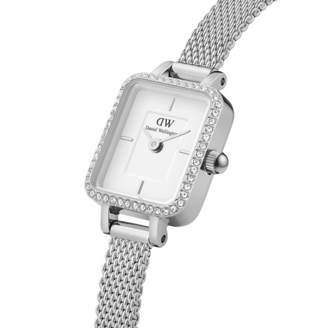 Orologio Daniel Wellington Quadro Mini Lumine Bezel Silver