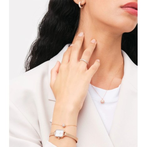 Orologio Daniel Wellington Quadro Mini Lumine Bezel Rose Gold