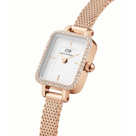 Orologio Daniel Wellington Quadro Mini Lumine Bezel Rose Gold