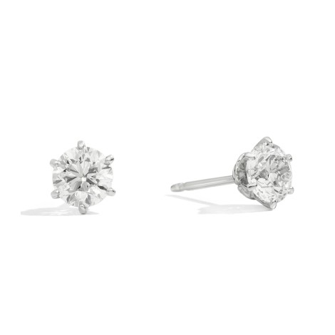 Orecchini Punto Luce Oro Bianco 18kt Diamante Certificato