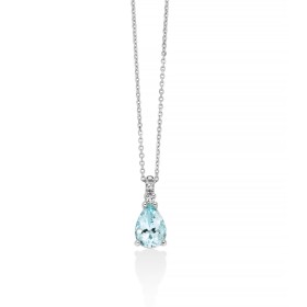 Collana Miluna Acquamarina e Diamanti CLD4726