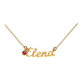 Collana con Nome Coccinella Oro Giallo
