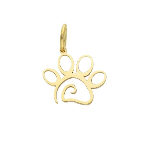Ciondolo Zampa Oro Giallo 18kt