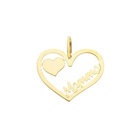 Ciondolo Cuore Mamma Oro 18kt