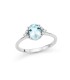 Anello Miluna Oro Bianco Acquamarina e Diamanti LID3767