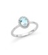 Anello Miluna Oro Bianco Acquamarina e Diamanti LID3764