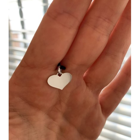 Ciondolo Cuore Oro Bianco 9Kt