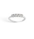 Anello Veretta 5 Pietre Diamanti