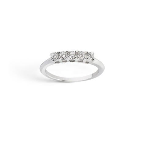 Anello Veretta 5 Pietre Diamanti