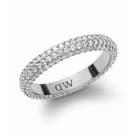 Anello Daniel Wellington Pavè Crystal Silver