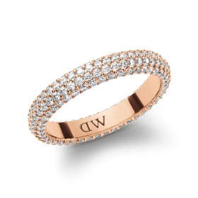 Anello Daniel Wellington Pavè Crystal Rose Gold