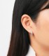 Orecchini Cerchio Daniel Wellington Crystal Link Silver