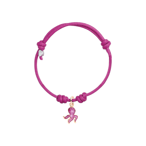 Bracciale Dodo Polpo Cordino Fucsia