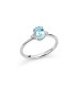 Anello Miluna Oro Bianco 9kt Topazio e Diamanti LID3750X
