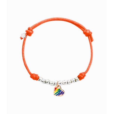Bracciale Dodo Charm Cuore Arcobaleno